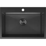 MEXEN - Solix oceľový drez 1-bowl 650 x 450 mm, čierna 6403651000-70