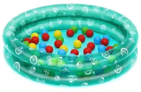 Bestway Nafukovací bazénik Splash Play s loptičkami zelená / Bazénik / O 91 x 20 cm / 73 l / PVC / 2+ roky (51141)