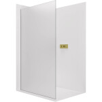CERANO - Sprchová zástena Walk-in Crystal Ľ/P - 8 mm - bezvzperový systém - zlatá, mliečne sklo - 160x200 CER-8050BD6722