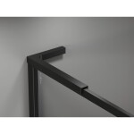 MEXEN/S - Kyoto-XF L Sprchová zástena WALK-IN s rámom 60 x 202, transparent 10 mm, čierna 800-060-174-70-00-XF