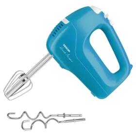 Sencor SHM 5407TQ modrá / Ručný šľahač / 200W / 5 rýchlostí / hnetacie šľahacie metly (8590669211654)