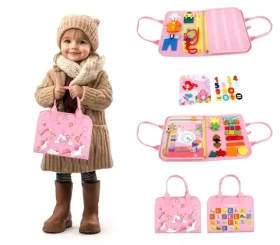 2Kids Toys Senzorické busy kniha Jednorožec 1