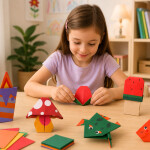 Mamido Kreatívna sada origami 30 farebných listov