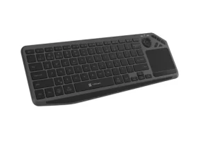 Natec Turbot 2 čierna / Bezdrôtová klávesnica pre SMART TV / touchpad / 90 kláves / USB + Bluetooth / US (NKL-2317)