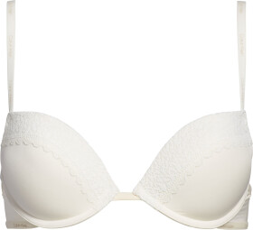 Dámska podprsenka Plunge Push-Up Bra Flirty 000QF5145E101 slonovinová Calvin Klein