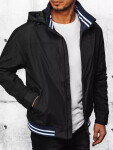 Pánska prechodná bunda s kapucňou čierna FashionStreet TX4378 L