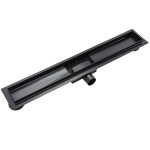 REA - Odtokový žľab 100 Pure Neox - matný čierny REA-G6605