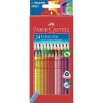 Faber-Castell Colour Grip 2001 - Pastelky trojhranné - 24 ks / rozmývateľné (112424)