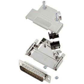 Encitech D45PK-M-25-HDP44-W-K 6355-8057-03 sada D-SUB kolíkové lišty 45 ° Pólov: 44 spájkovaný 1 ks; 6355-8057-03