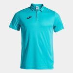Pánska polokošeľa Joma Polo Shirt Hobby S/S Fluor Turquoise XXL