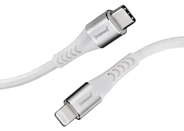 INTENSO C315L biela / Dátový kábel / USB-C - Lightning / 1,5 m / 60W (7902002)