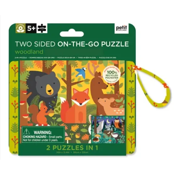 Petit Collage Puzzle 2v1 lesná zver