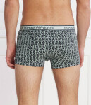 Pánske boxerky 3Pack 112130 4R717 tm. modrá so zelenou Emporio Armani