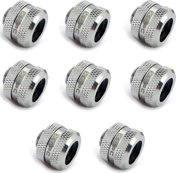 XSPC XSPC Anschluss G1/4" auf 14mm Hardtube, chróme - 8 Stück