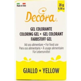 Gélová farba žltá 28 g - Decora - Decora