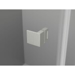 MEXEN/S - Lunar-F skladacie sprchové dvere pravé 95, transparent, nikel kartáčovaný 836-095-000-97-00-P