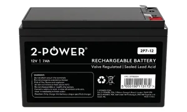 2-Power 2P7-12 / Batéria pre UPS / 12V / 7Ah / VRLA / Faston 250 (2P7-12)