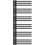 CERANO - Kúpeľňový radiátor Burke - L/P - asymetrické pripojenie 50mm - 562W - čierna matná - 1200x500 mm CER-429634
