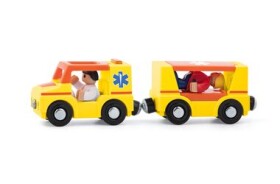 Woody Autíčka k vláčikodráhe - Ambulancia 4ks