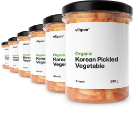 Vilgain Fermentovaná zelenina BIO – 6× kórejské kimchi 350 g