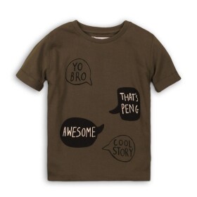 Chlapčenské tričko s krátkym rukávom, Minoti, TB TSHIRT 5, hnedá - 68/80 | 6-12m