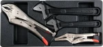 YATO YT-55444 / Vložka do zásuvky - 2x kľúč nastaviteľný 200/250mm / 2x kliešte samosvorné 250/125mm (YT-55444)