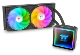 Thermaltake TH240 V3 ARGB čierna / AIO vodný chladič CPU / 2x 120 mm / 2500 RPM / 37.8 dB / 85.29 CFM (CL-W465-PL12SW-A)