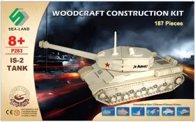 Woodcraft Drevené 3D puzzle tank IS 2