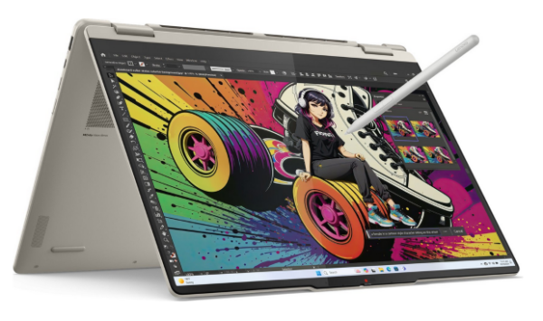 Lenovo Yoga 7 2-v-1 16AKP10 Ryzen AI 7 350 / 16GB / 512GB / 120Hz / W11 Home (83JU000SPB) + Lenovo Yoga Silent Mouse sivá (GY51S61919)