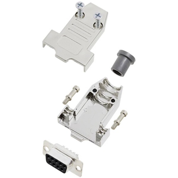 TRU COMPONENTS TCDTNT09MDMSK 7709872 sada D-SUB zásuvková lišta 180 ° Pólov: 9 spájkovaný 1 ks; 7709872