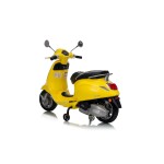 Mamido Detský elektrický skúter Vespa ROMA žltý