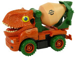 Mamido Truck Miešačka betónu Dinosaur Spinning Orange Príslušenstvo