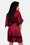 Dámsky župan LivCo Corsetti Fashion Housecoat Claret