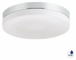 Luxera PILLS II chróm / Stropné prisadené svietidlo / 2x E27 60W / bez zdroja / IP44 / O 29,5 cm (SKL000465880)