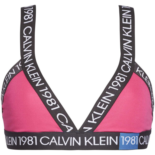 Podprsenka bez kostice Calvin Klein XS růžovo/černá