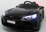 Mamido Elektrické autíčko Audi E-Tron GT s EVA kolesami a príjemným koženým sedlom - čierne