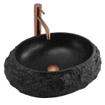 REA - Umývadlo na dosku Mika Black 50x38 REA-U4333