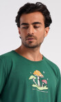 Pánske dlhé pyžamo Toadstools tmavě zelená L