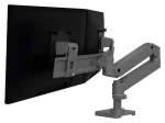 Ergotron LX Pro Desk Dual Direct Arm sivá / Stolné rameno pre 2 monitory (45-684-293)
