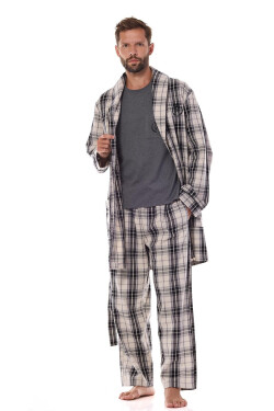 Pánsky župan 2470 Ben - L&L M červená-černá