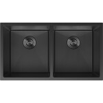 MEXEN - Binox oceľový drez 2-bowl 800 x 450 mm, čierna HC 6421802000-70HC