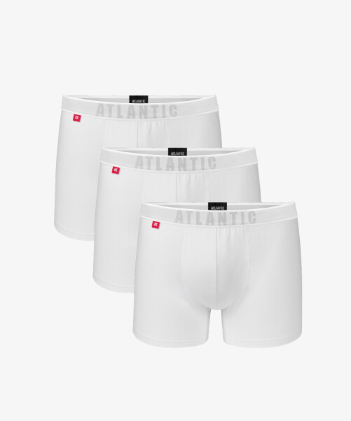 Pánské boxerky ATLANTIC 3Pack - bílé XL