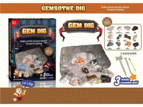 Mamido Mamido Archeologická súprava na vykopávky 12 kryštálov s nástrojmi MT1545