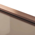 REA/S - Sprchovací kút DIAMOND 90x90 COPPER BRUSH + sprchova vanička Diamond, biela KPL-K6966