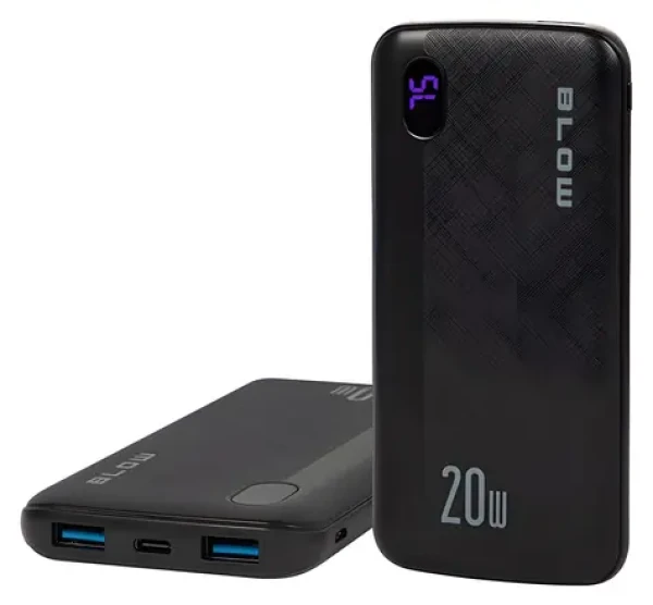 Blow PB10B čierna / Powerbanka / 10000 mAh / 22,5 W / USB-C / USB-A (81-151#)
