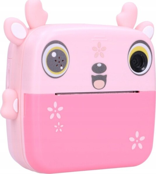 ExtraLink Sada | Drukarka termiczna EPP-005 Ružová + Papier termiczny 3 rolki | jelonek