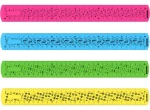 Kores Ohybné pravítko 30cm (mix) / Pravítko / Nezlomiteľné / Riadkovanie 0,5 a 1 cm / 1 ks (UL84931)