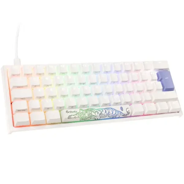 Ducky One 2 Pro Mini Cherry MX-Brown biela / herná klávesnica / podsvietená / drôtová USB-C / DE (DKON2061ST-BDEPDWWT2)