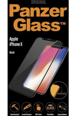 PanzerGlass PREMIUM Tvrdené sklo na celý displej pre Apple iPhone X čierna (5711724026232)