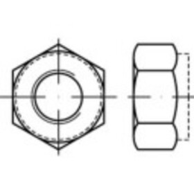 TOOLCRAFT TO-5374686 šesťhranné matice M8 nerezová ocel A2 500 ks; TO-5374686